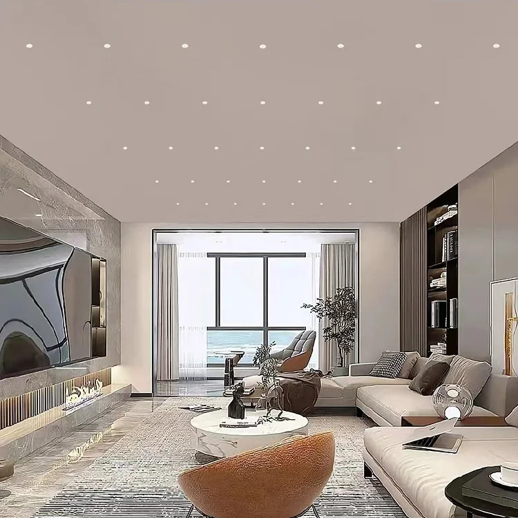 LED light manufacturer antiglare trimless led downlight for hotel project tuya zigbee cct dimmable small trimless downlight