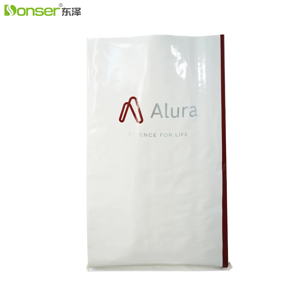 2024 custom 20kg animal feed packaging bag china factory wholesale multilayer composite plastic kraft paper laminated bags