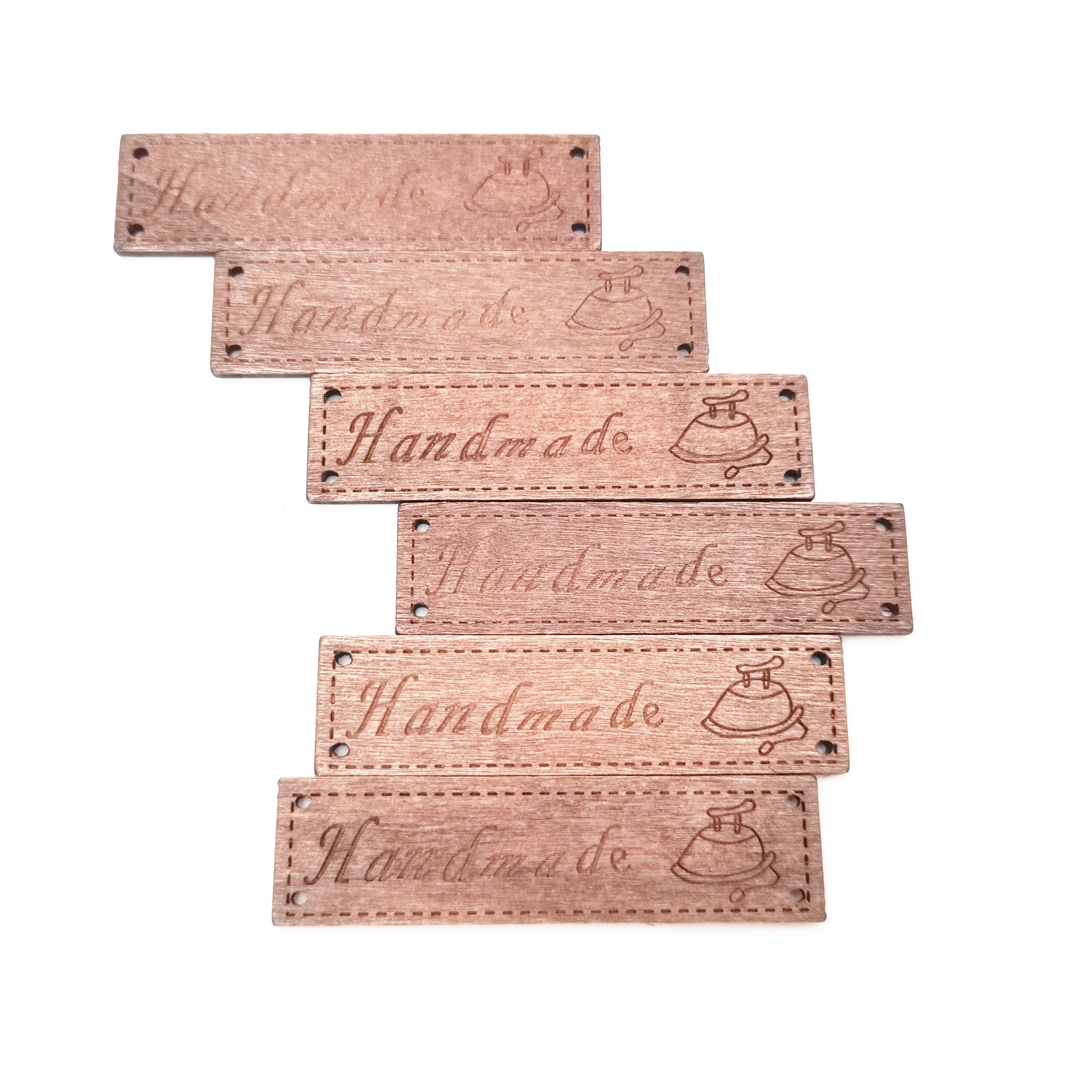 wood diy tag rectangle handmade carved brown wood slice diy project