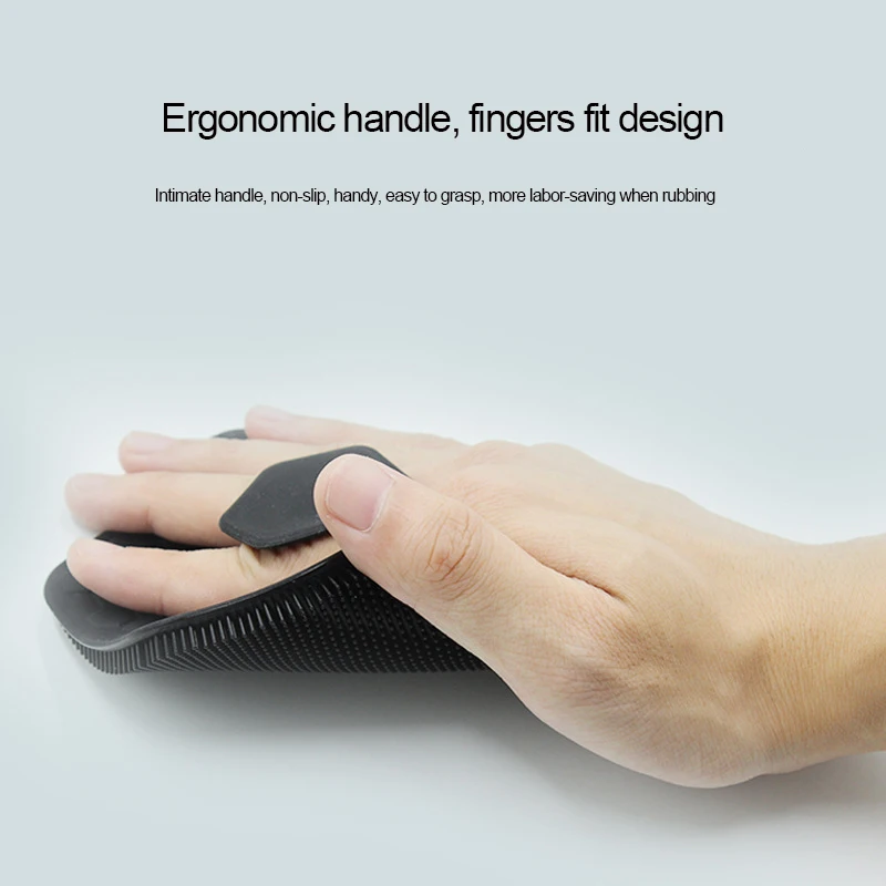 USA hot sale men use silicone black body scrubber