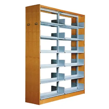 Modern Heavy Duty Double Side Iron Bookshelves School Library Bookshelf