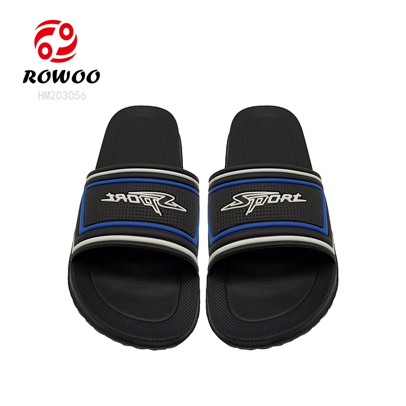 Wholesales Custom Logo EVA PU Slides Outdoor Cool Sandals with EVA Insole Anti-Slippery and Massage Features for Summer