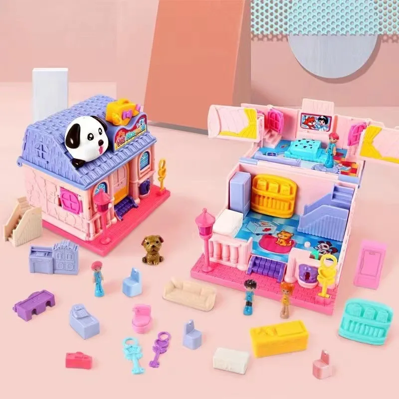 Zhiqu Princess Doll House Magical Book Toy for Girls Surprise Hut Variations Birthday Gift Families Children Aged 6-13 Years
