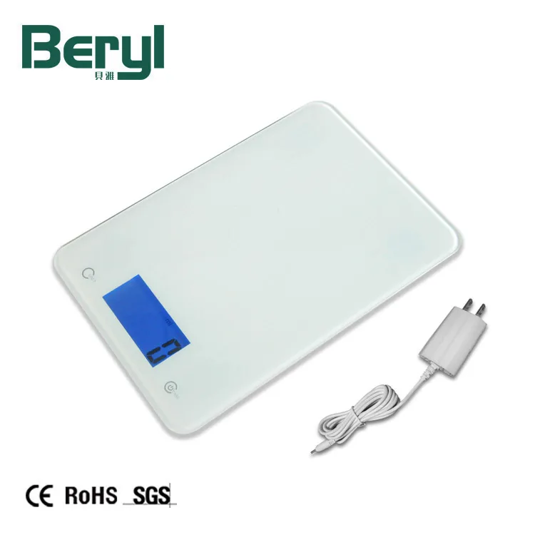 Wholesale household rectangle 5kg rechargeable digital kitchen scale