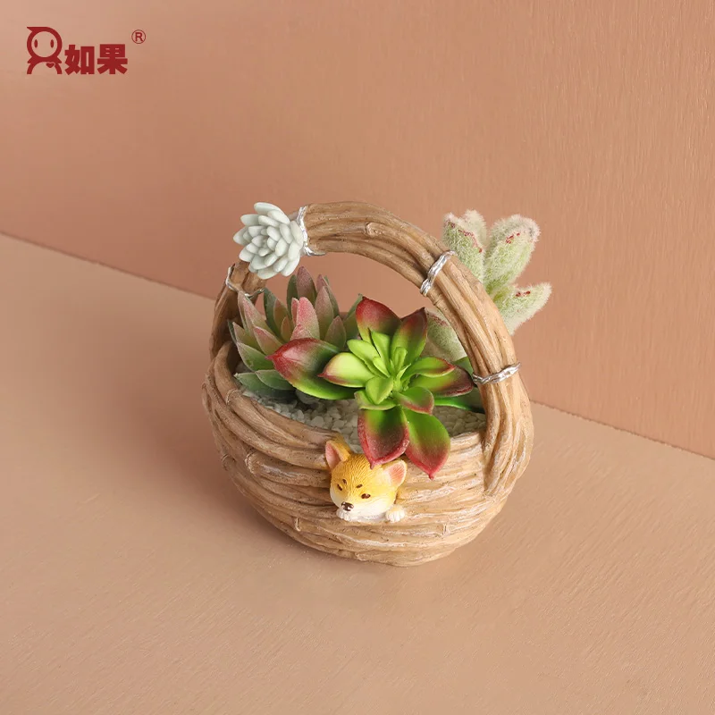 Корзина для цветов и виноградной лозы