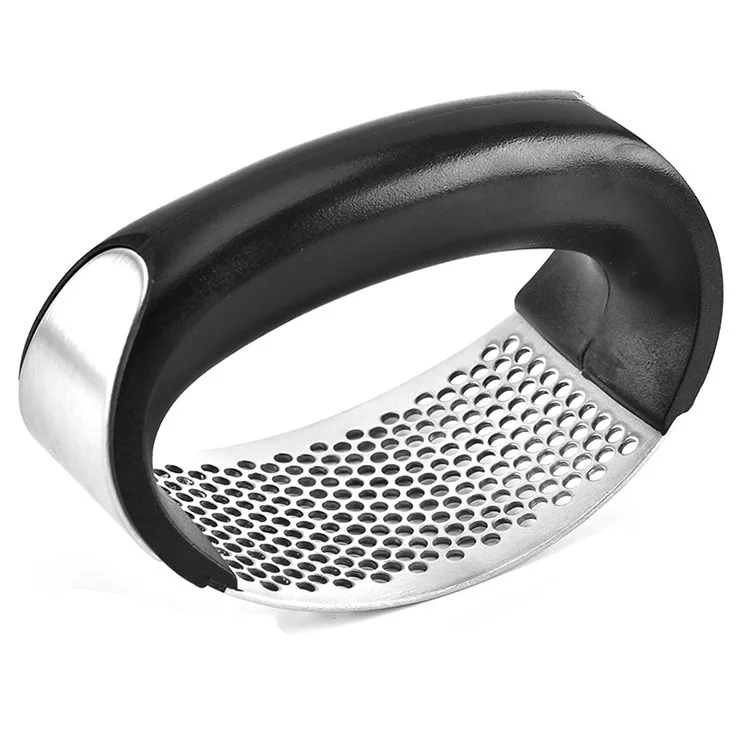 Sell Well Garlic Press Stainless Steel Garlic Mincer Crusher Garlic Peeler Machinegarlic Press With Scraper