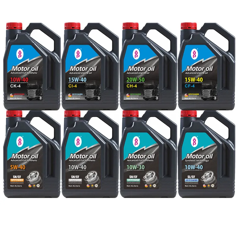 OEM High quality motor oil can be customized lubricating oil  10W40 4L Wholesale price gasoline engine oil