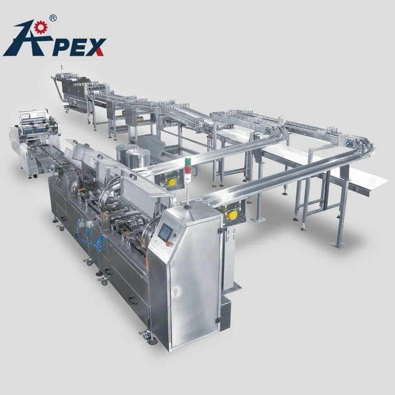 Brand New Single Lane Cracker Biscuit Making Sandwiching Machine With Packing Machine