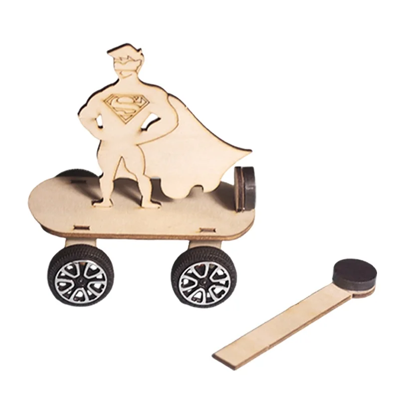 Kids High-tech Small Model Educational Toys for Children DIY Handmade Science Experiment Magnetic Car Assembled Games