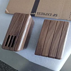 Factory customized Wooden housing speaker housing solid wood Black walnut