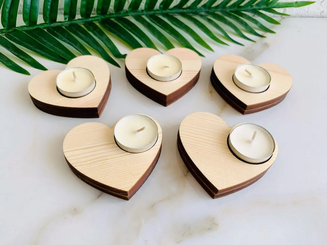 Hot  sale  Heart Candle Personalized Wedding Favors