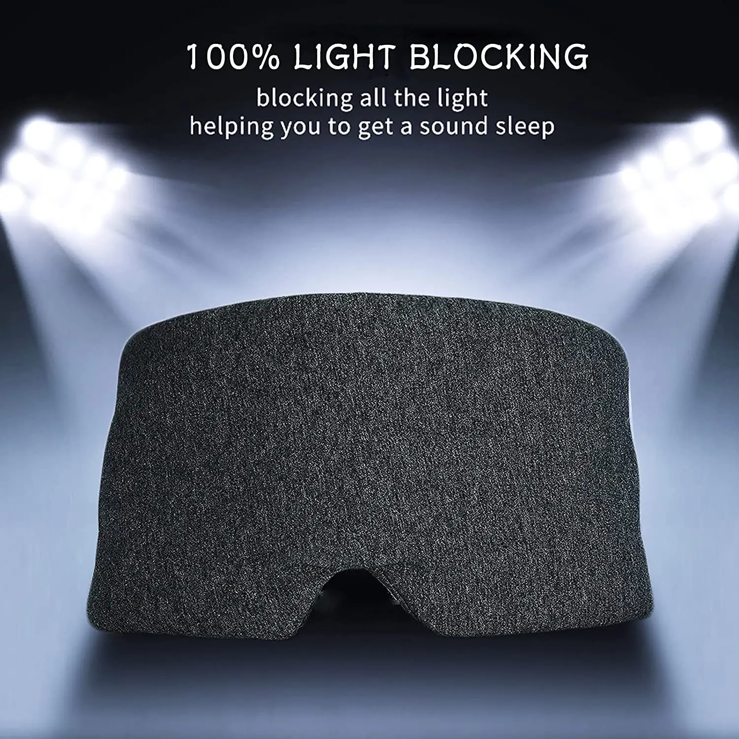 OEM factory sleeping eye mask Face-Hugging Padded Silk Sleep Mask for Deep Sleep