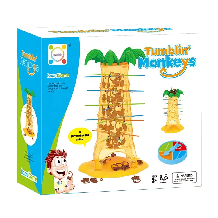 Funny Toys Challenging Falling Monkeys Tumble Game For Preschoolers Kids
