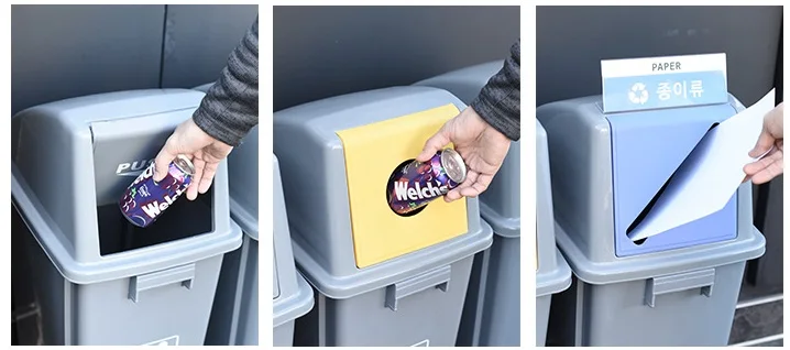 60Litre Plastic Fashion Malaysia Trash Bin Recycling For Bottle