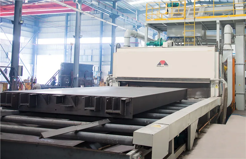 Pass Type Shot Blasting Machine for several steel materials