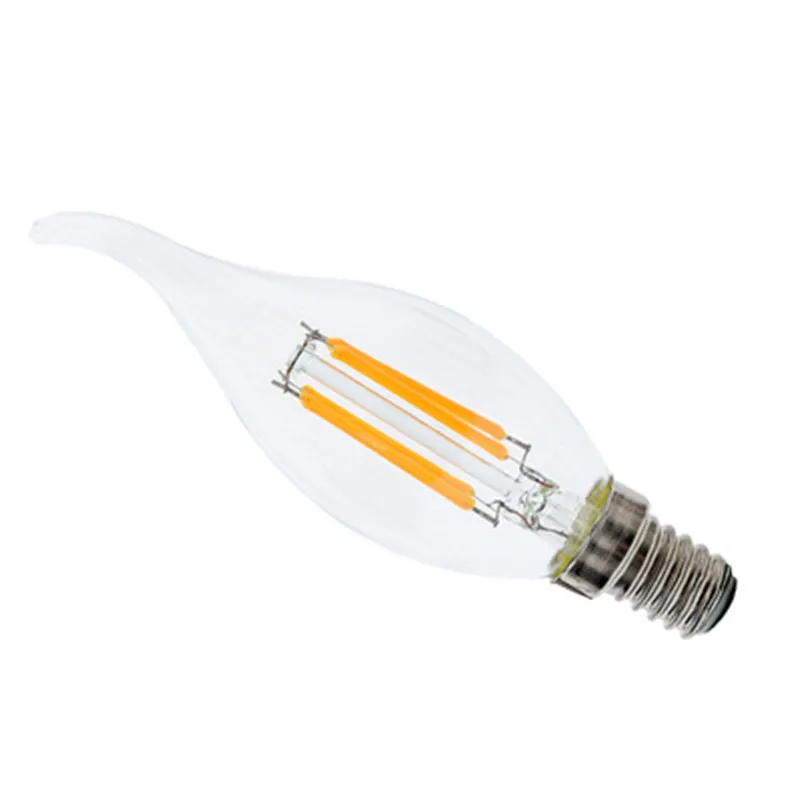 CX-Lighting Новый дизайн домашнее освещение AC прозрачная стеклянная крышка 85-265V C35 4W 2700K диммируемая Светодиодная лампа