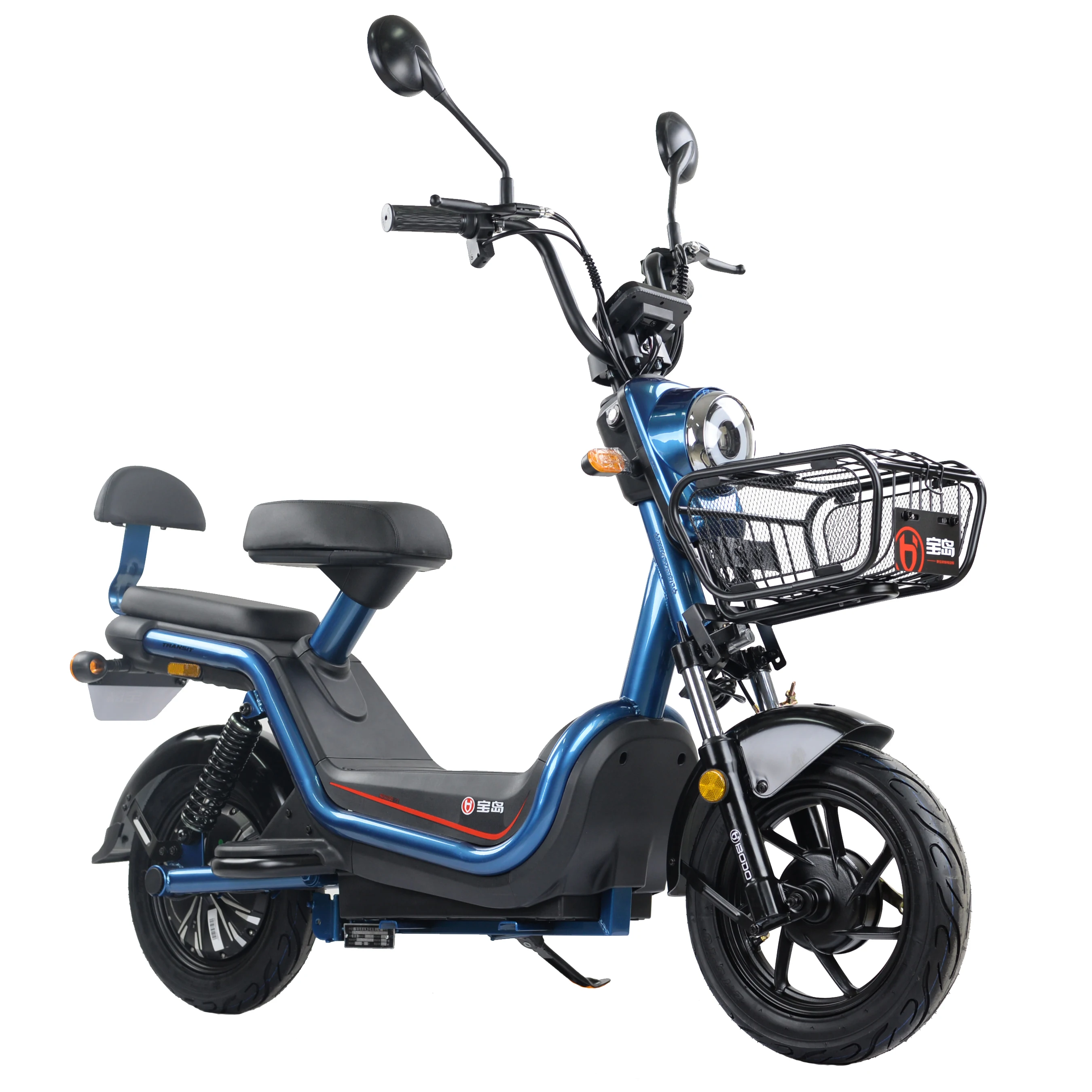China e scooter long range 80 km two seat electric bike moped scooter With turn signal