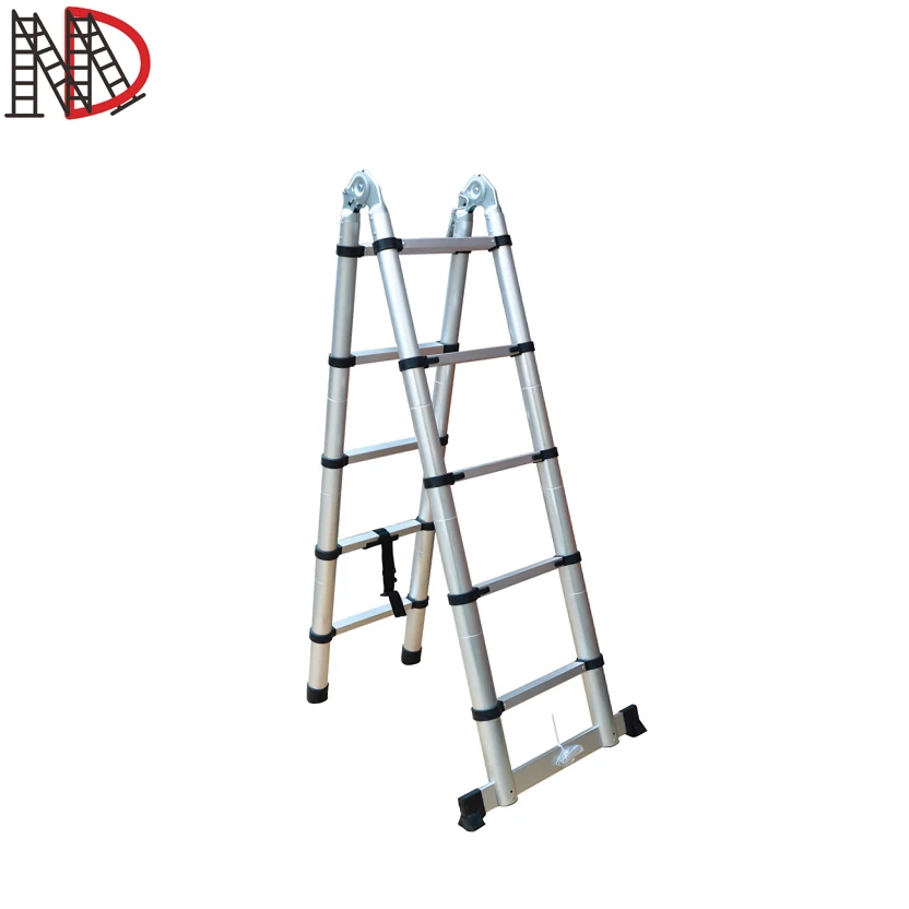 Compact aluminium joint telescopic ladder 3.2 meters 3.8 meter 4.4 meter with EN131 CE certificate