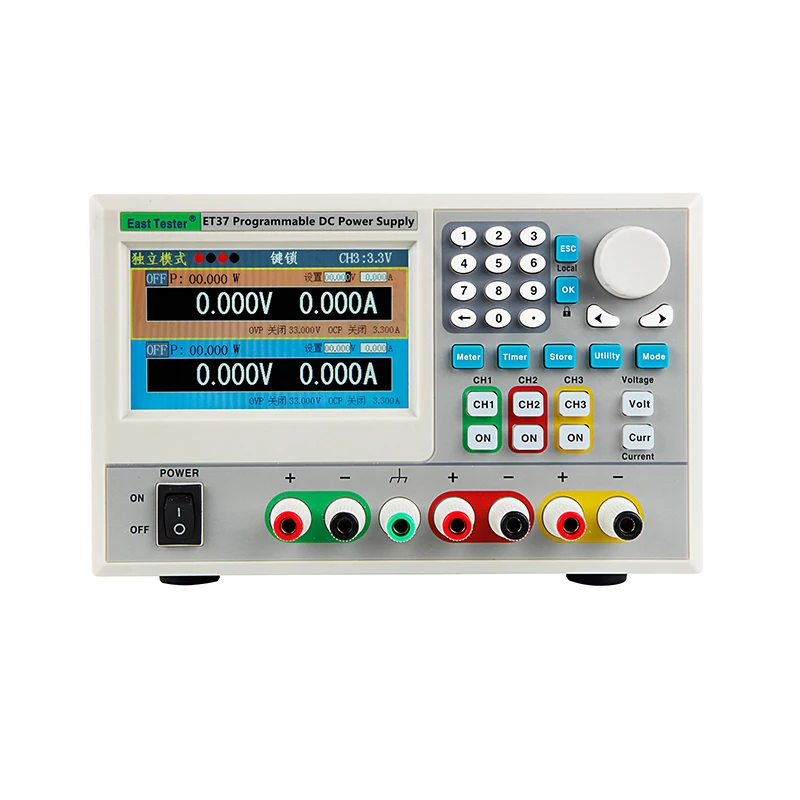 ET37 Series Highly stable output voltage programmable Linear DC Power Supply Digital Dc Bench Power Supply