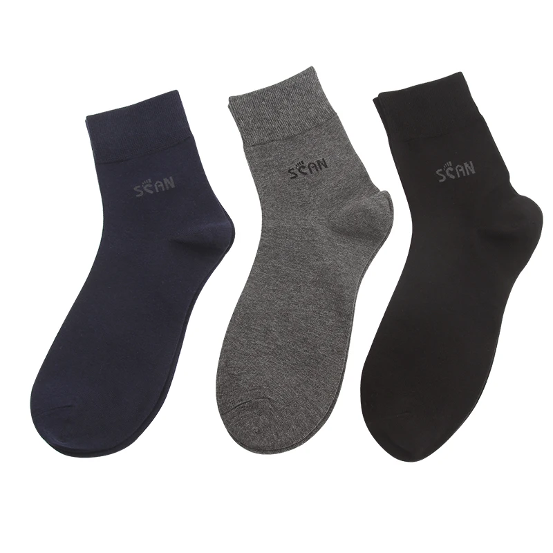 Factory Wholesale Classic Casual Cotton Business High Quality Tricolor Socks Men