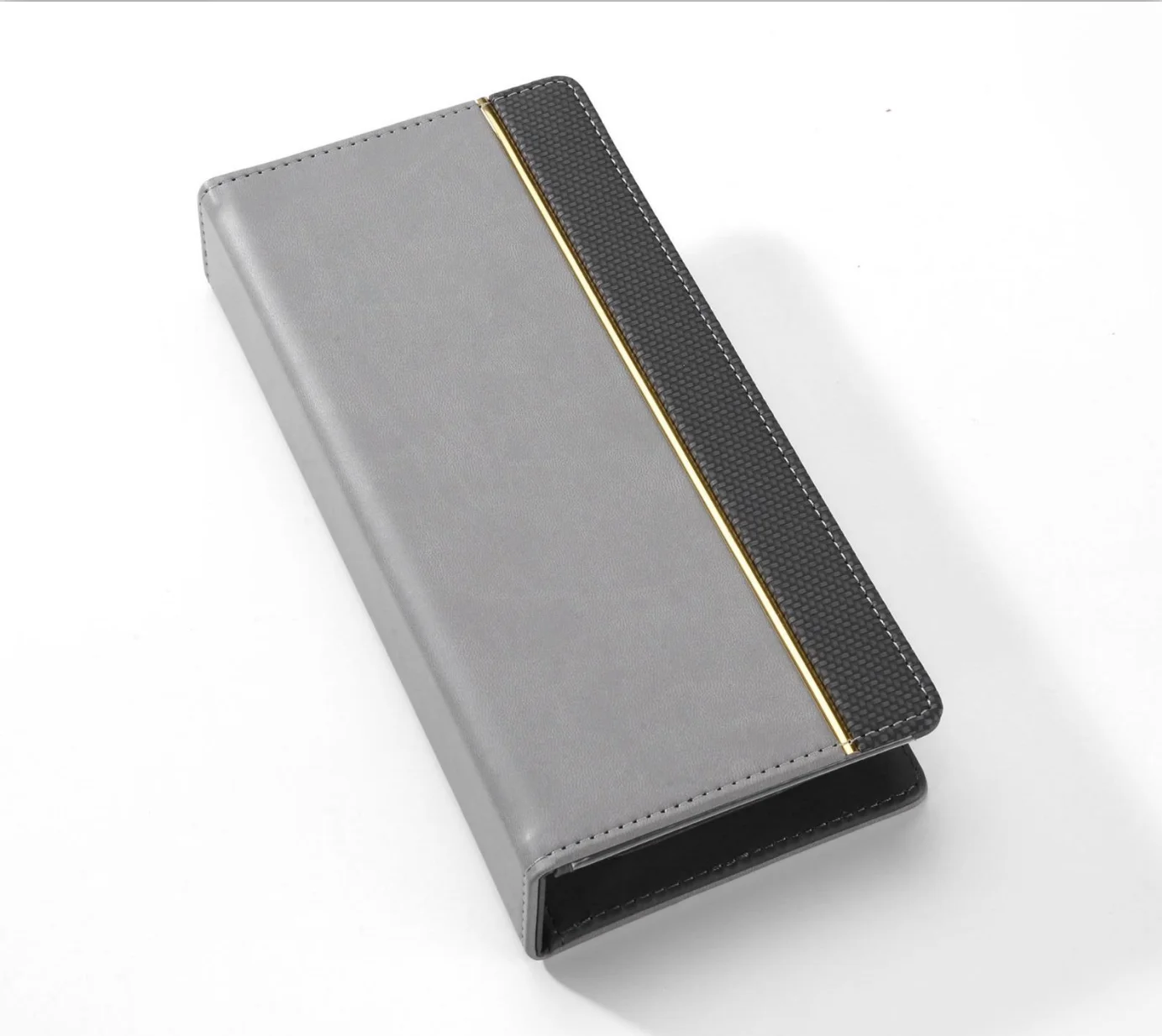 Small Leather Clipboard Memo Paper Folding Writing Pad Restaurant Hotel Menu Folder Board