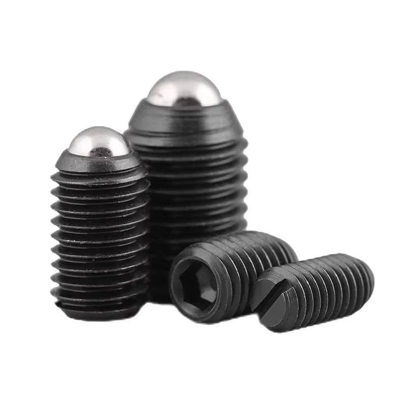 Factory Customized Stainless Steel And Black Hexagon Round Ball Spring Plungers