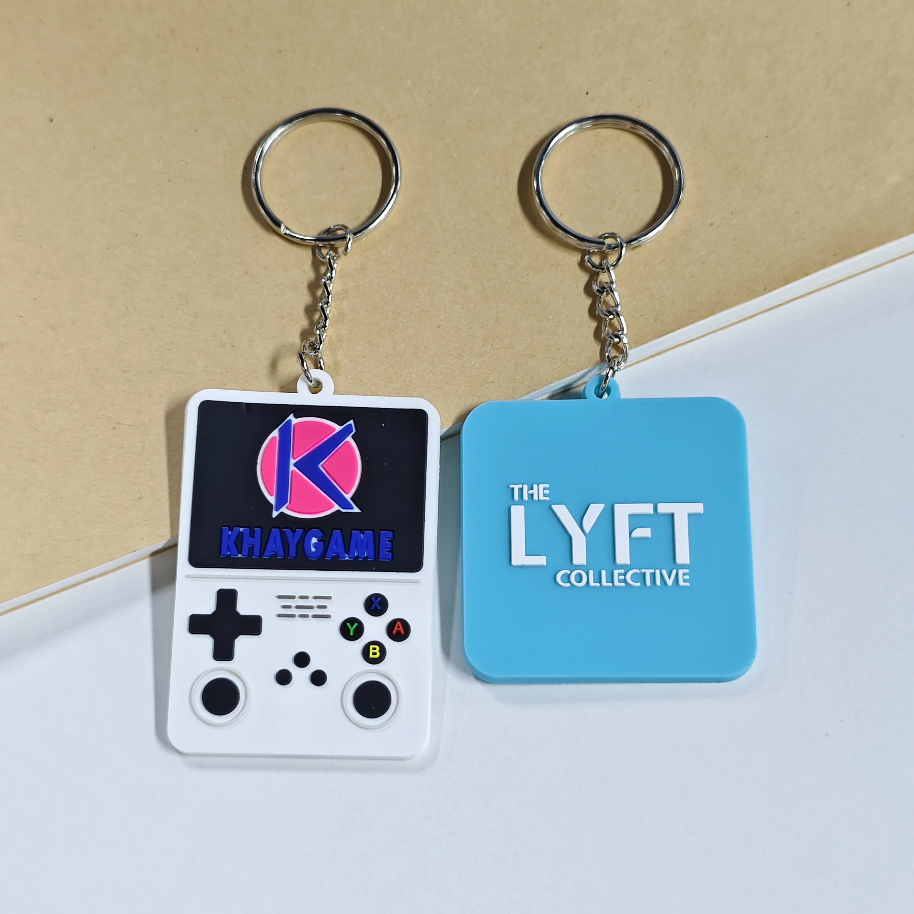 Boce Custom Logo 2D 3D PVC Keychains Fashionable Soft Silicone Rubber with Stitch OEM Two-Sided Carabiners Promotional Items