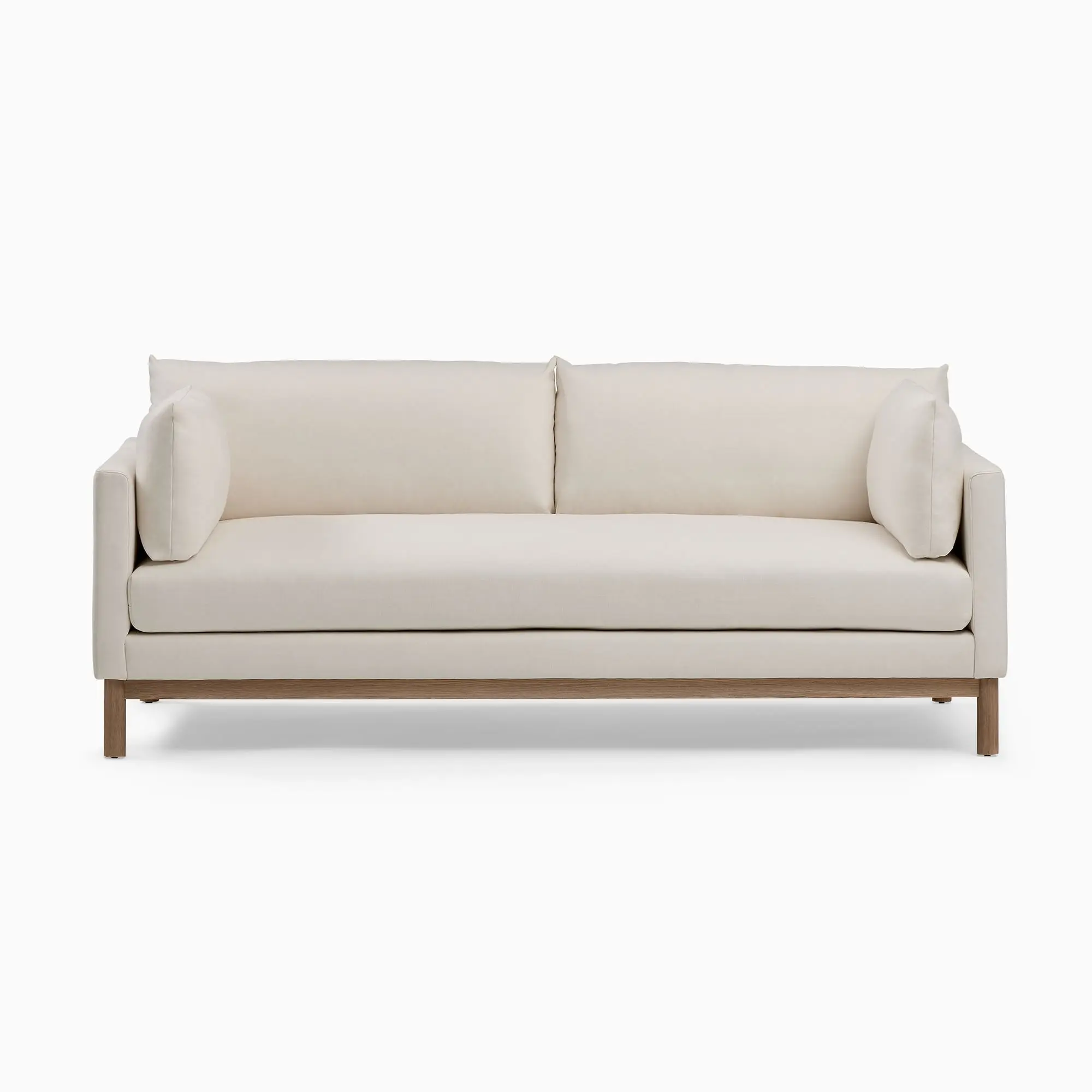 Modern Luxury Minimalist 3-Seat Hargrove Sofa Love Seat Solid Wood Frame with fabric for Home Living Room Furniture