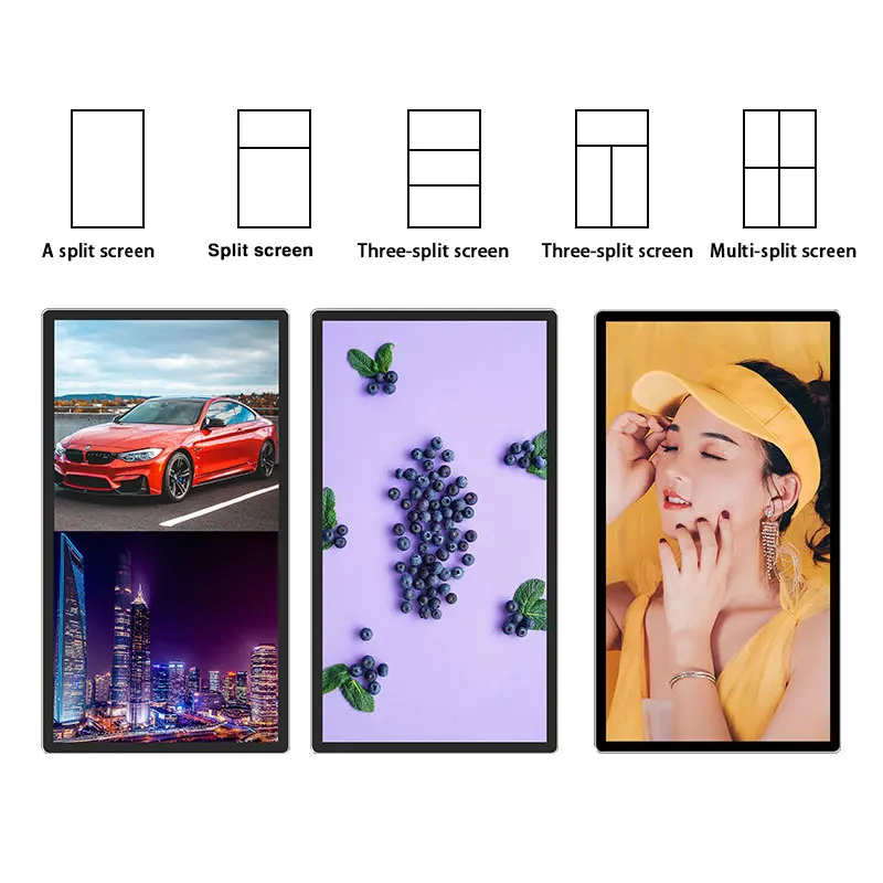 Building LCD Display Video Wall Advertising Sign Videos Price New HD Full Color 55 inch indoor