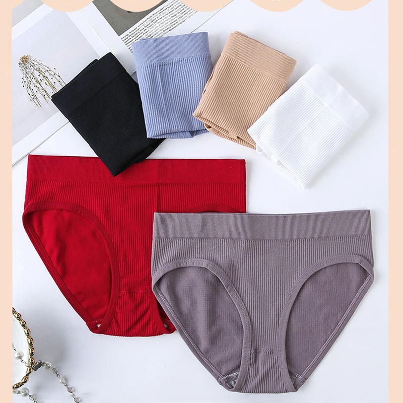 Women Female Underpant Solid Color Girls Pantys Ladies Panties Intimate Lingerie M-XL Shaperwear Seamless Panties