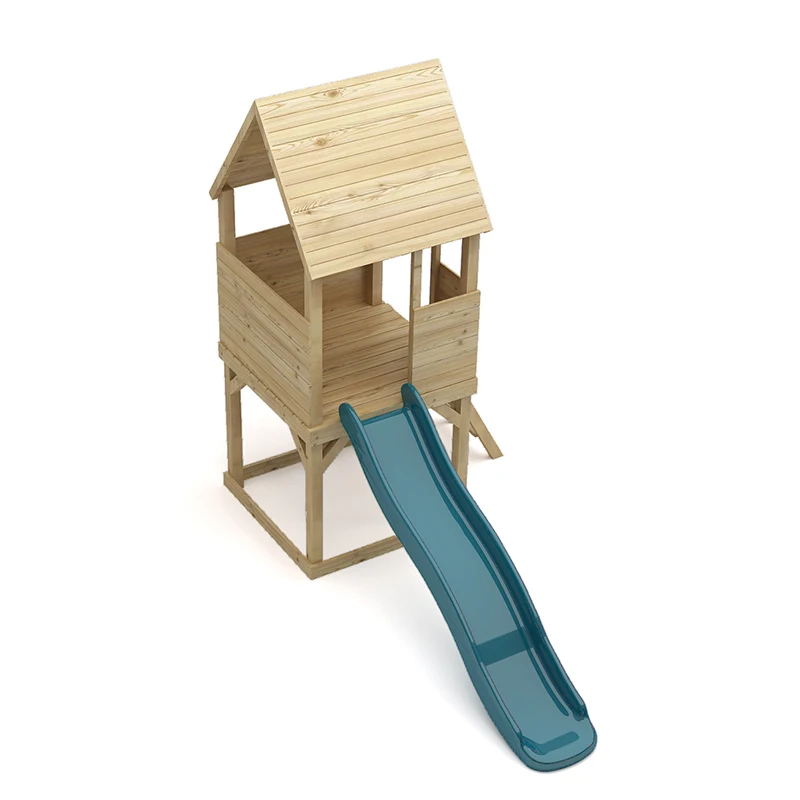 Оптовая продажа, деревянный детский игровой домик с песочным горкой