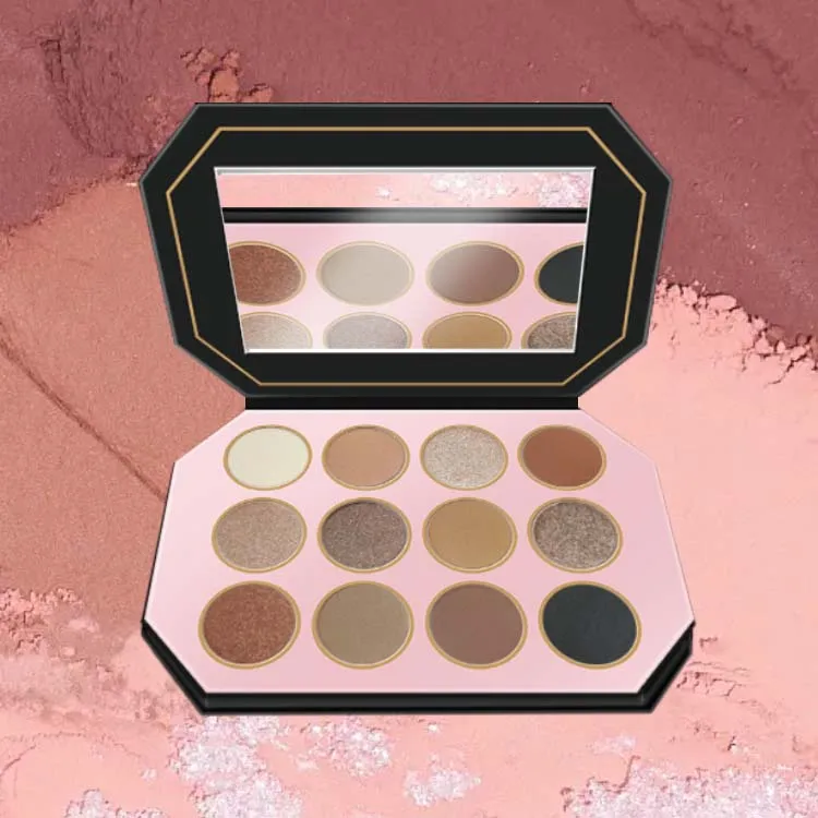 New Pearl Diamond Metallic Eyeshadow Palette Loose Glitter Eyeshadow Pigment Powder Nature-Inspired Makeup