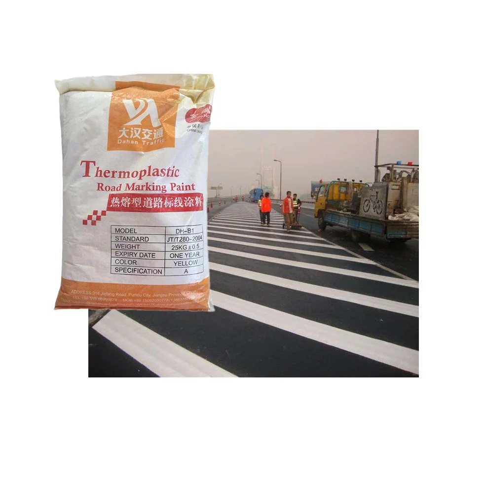 Thermoplastic road marking paint for traffic lines hot melt powder paint for cement concrete asphalt