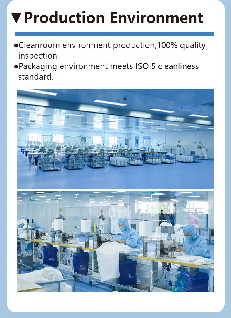 white disposable Esd Coat Clothes Anti-static Prot GMP A/B ISO5/6 sterile cleanroom coverall