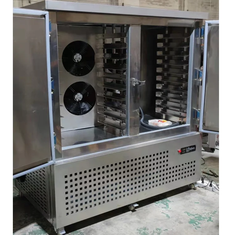 New Product Double Door Industrial Blast Chiller commercial 20 Trays  fast  Freezer For Sale shock freezer with CE