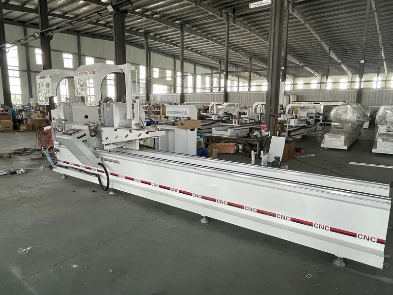 Well-selling CNC Double Head  Automatic Cutting Saw Machine for  PVC and Aluminum Profile Window