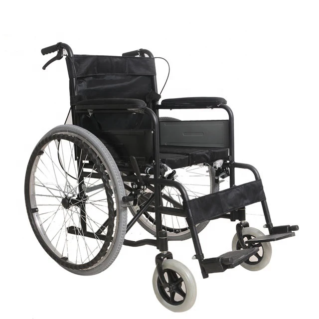 Big stock  stairs footrest portable manual wheelchair with good price