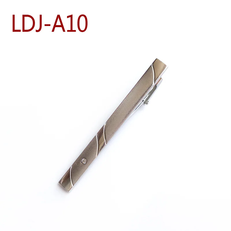 New Simple Fashion Style Tie Clip for Men Metal Silver Gold Tone Simple Bar Clasp Practical Necktie Clasp Tie Pin for Mens Gift