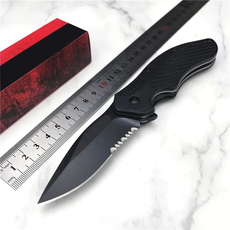 Clash 1605 Nylon wave fibre Handle Pocket Knife Camping EDC Hunting Tactical Folding Knives