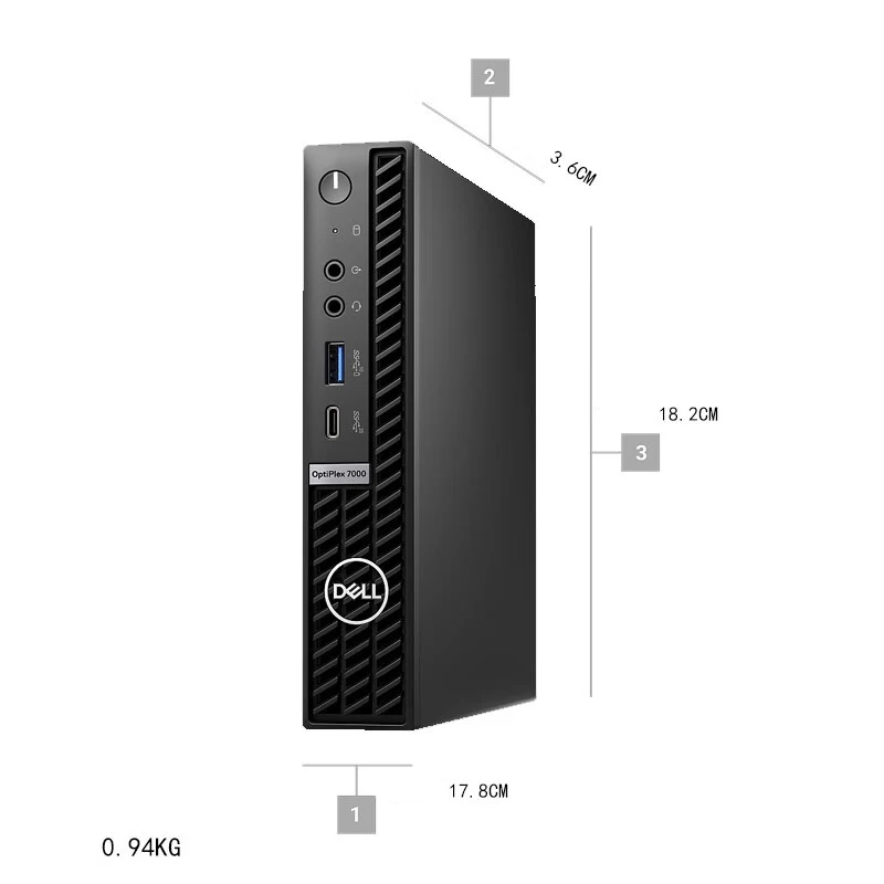 Dell Optiplex 7000MFF Micro Form Factor MINI Desktop Computer i7-12700T 16G 512G SSD 130W Business PC 7000mff