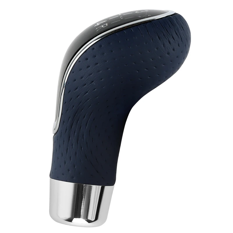 Car Shift Gear Knob Custom Car Parts Universal OEM 5 speeds pvc+aluminum alloy red black dark blue