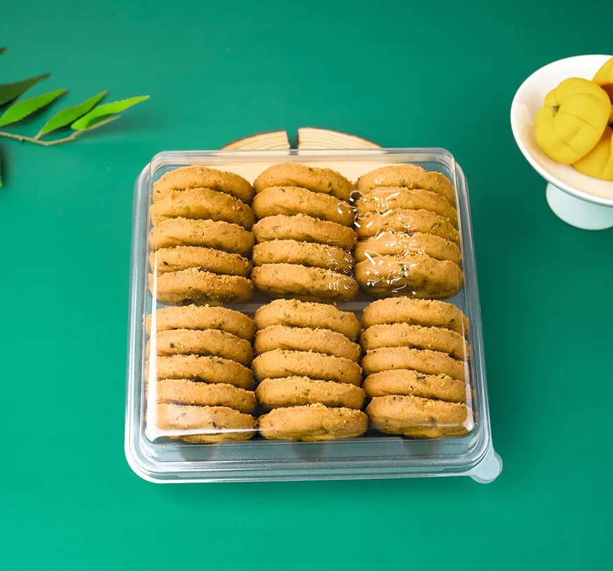 Chocolate Box Manufacturers Wholesale Cheap Price Cake Dessert Cookie Biscuit Macaron Gift Plastic Cookies Box Packaging