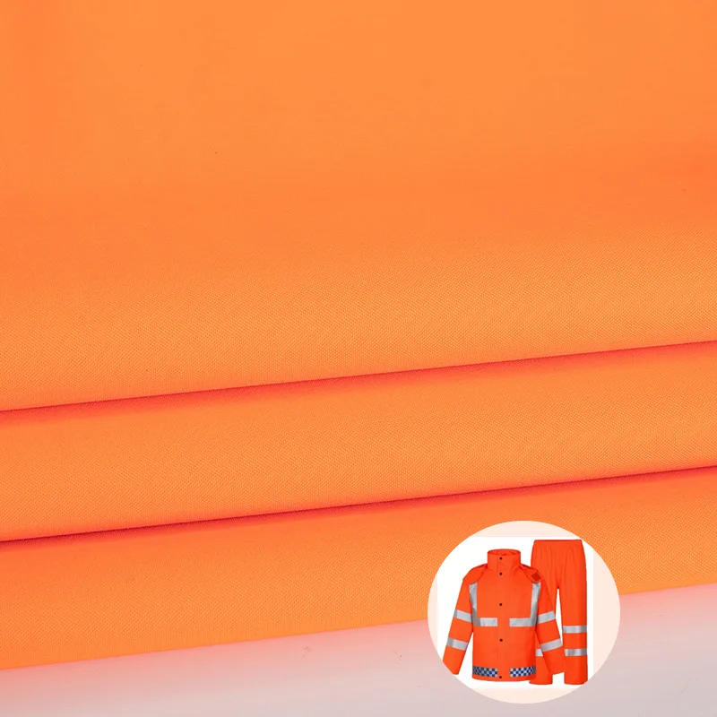 Waterproof 300D*300D PU Milky White Coating Breathable Oxford Fabric 300D DTY Fluorescent fabric For Coat and Jacket