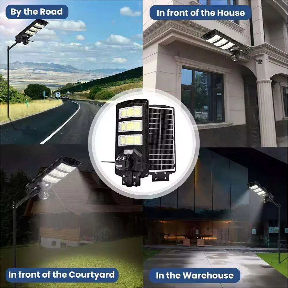 Shingel 4MP 24W Solar Panel Powered Wireless CCTV  Cameras 300W WiFi Outdoor Security 4G Sim Card Solar Street Light Camera