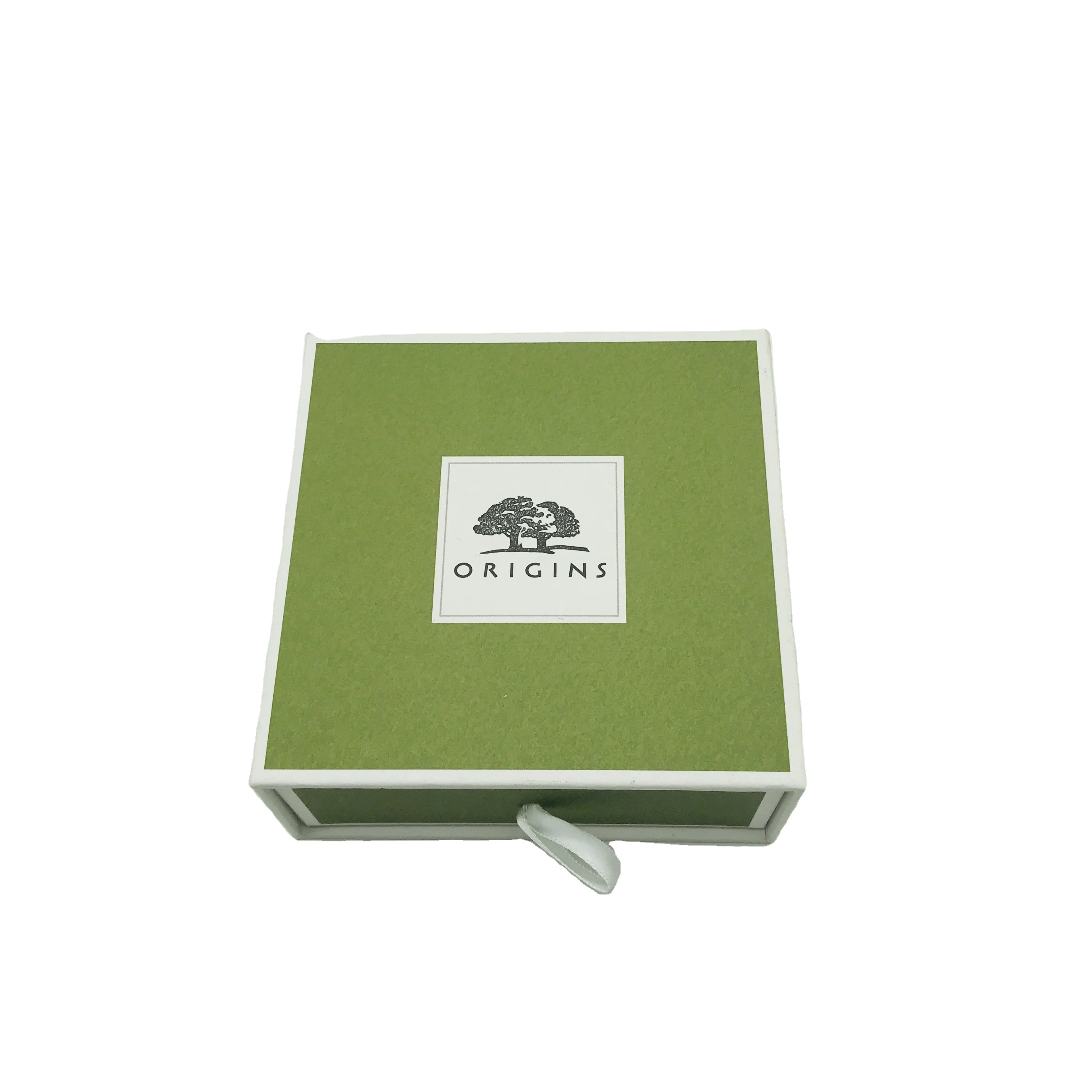 SM-LH028 custom cardboard box sliding drawer box with ribbon luxury cosmetic box