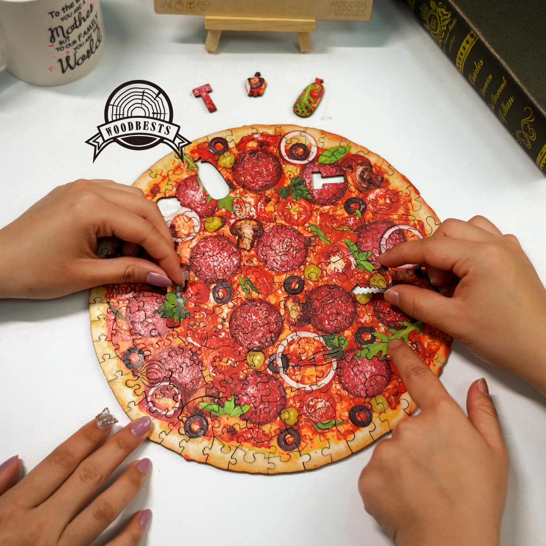 Woodbest Customized design high quality plywood jigsaw puzzles best Christmas gifts kids toys educational puzzle