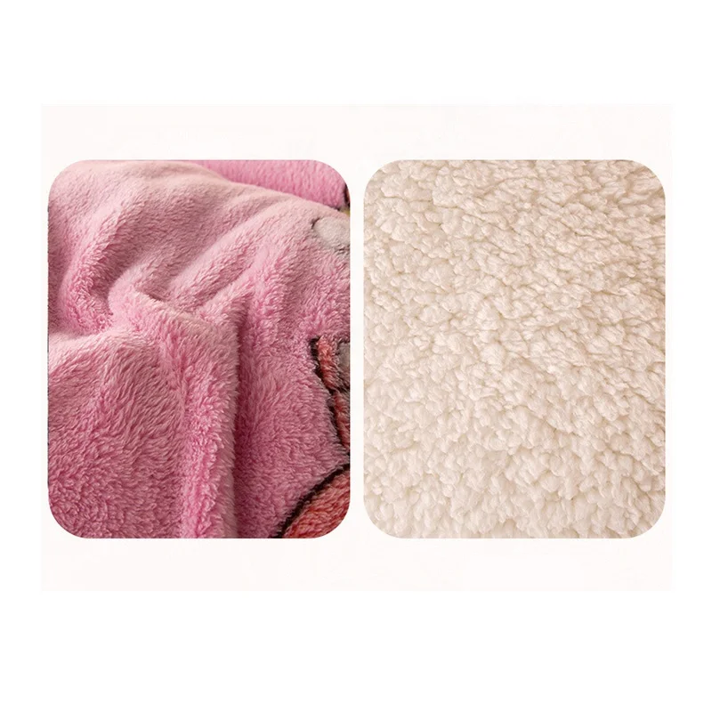 Lambs Wool Velvet Fur Comforter Sets Korean Winter Quilts