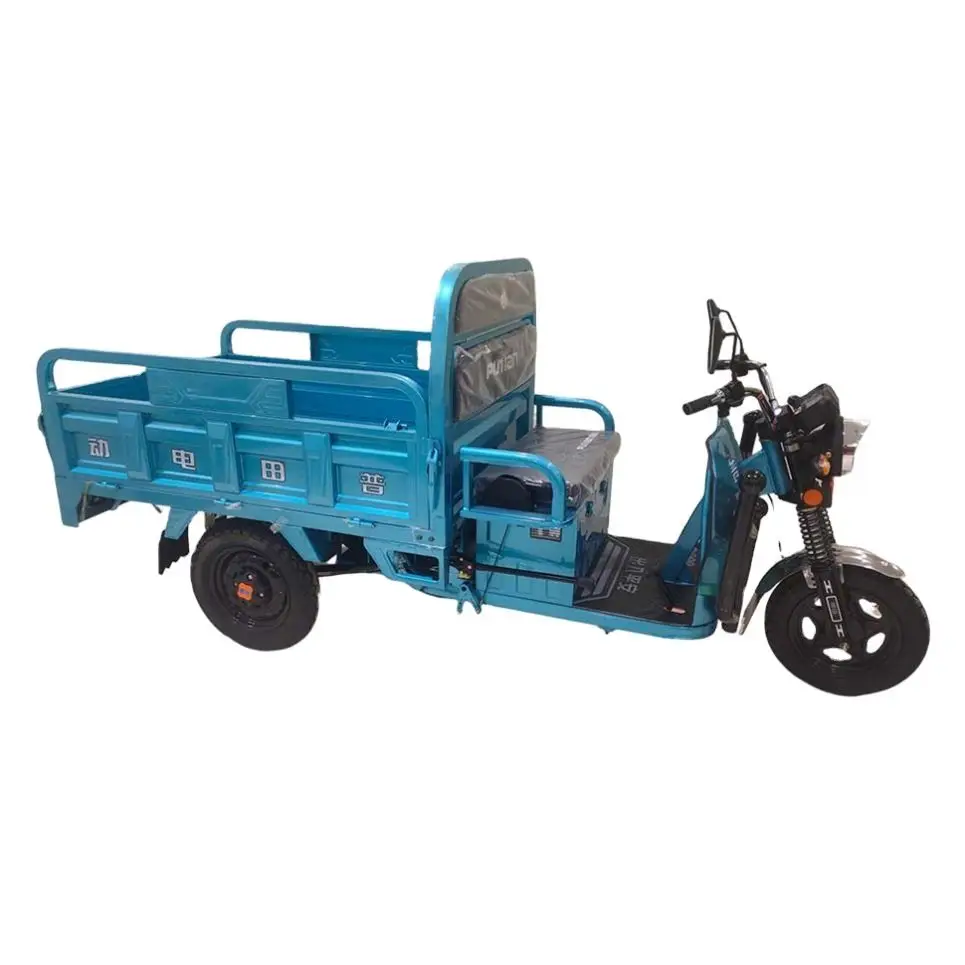 Mini Blue 4 Wheel Tricycle Electric Scooter 3 Wheeler For The Public