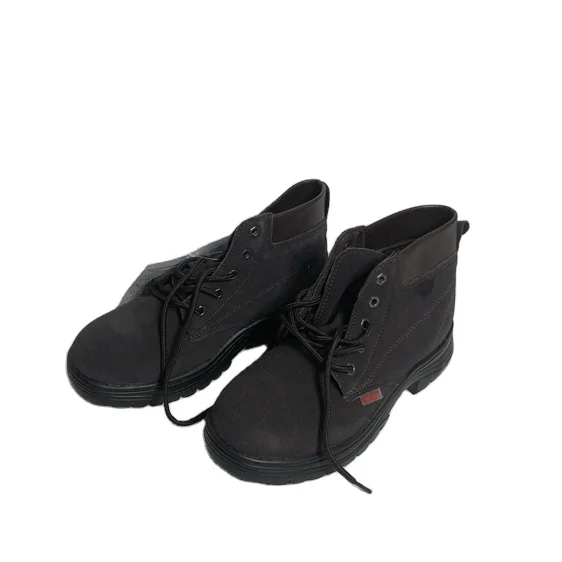 Factory Outlet Brown High-Top Anti-Smash Anti-Static Esd Safety Shoes