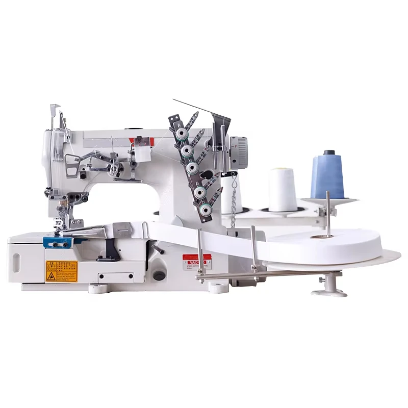 Wholesale Custom Electric Underwear Interlock tshirt embroidery machine Binding Attachment Tape Manual Industrial Sewing Machine